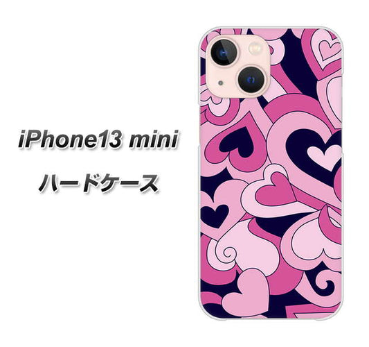 iPhone13 mini 高画質仕上げ 背面印刷 ハードケース【223 ハートの調べ】