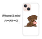 iPhone13 mini 高画質仕上げ 背面印刷 ハードケース【394 I love ダックス】