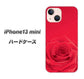 iPhone13 mini 高画質仕上げ 背面印刷 ハードケース【395 赤いバラ】
