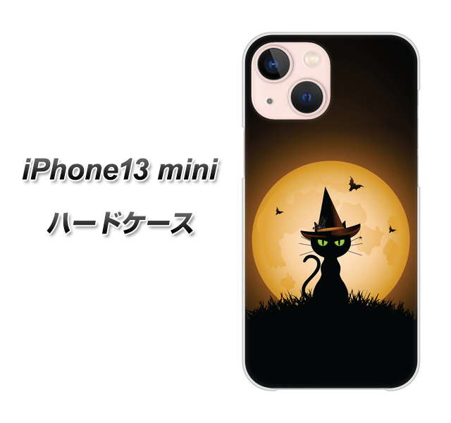 iPhone13 mini 高画質仕上げ 背面印刷 ハードケース【440 猫の魔法使い】