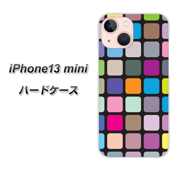 iPhone13 mini 高画質仕上げ 背面印刷 ハードケース【509 カラースクエア】