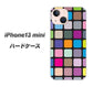 iPhone13 mini 高画質仕上げ 背面印刷 ハードケース【509 カラースクエア】