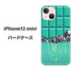iPhone13 mini 高画質仕上げ 背面印刷 ハードケース【554 板チョコ－ミント】
