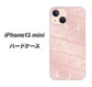 iPhone13 mini 高画質仕上げ 背面印刷 ハードケース【1340 かくれハート（ローズピンク）】