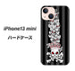 iPhone13 mini 高画質仕上げ 背面印刷 ハードケース【AG802 苺骸骨王冠蔦（黒）】