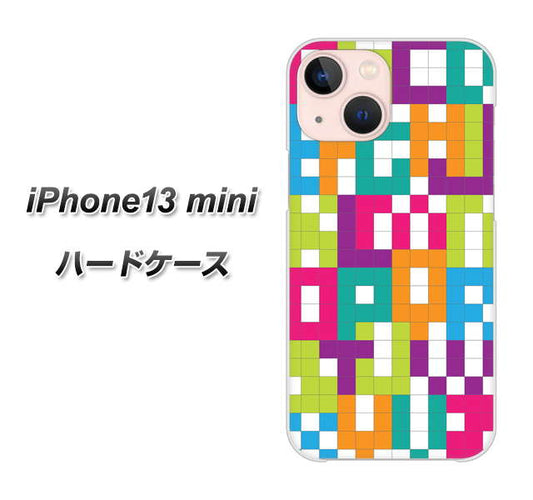 iPhone13 mini 高画質仕上げ 背面印刷 ハードケース【IB916  ブロックアルファベット】