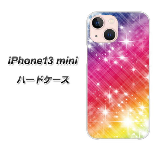iPhone13 mini 高画質仕上げ 背面印刷 ハードケース【VA872 レインボーフレーム】