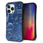 iPhone13 Pro スマホケース 「SEA Grip」 グリップケース Sライン 【286 3D音符】 UV印刷