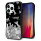 iPhone13 Pro スマホケース 「SEA Grip」 グリップケース Sライン 【AG887 ネコ積もり 黒】 UV印刷