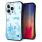 iPhone13 Pro スマホケース 「SEA Grip」 グリップケース Sライン 【AG888 ネコ積もり 水色】 UV印刷