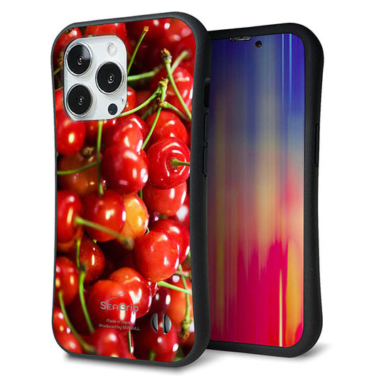 iPhone13 Pro スマホケース 「SEA Grip」 グリップケース Sライン 【MA883 チェリー】 UV印刷