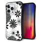iPhone13 Pro スマホケース 「SEA Grip」 グリップケース Sライン 【SC912 花柄モノトーン 01】 UV印刷
