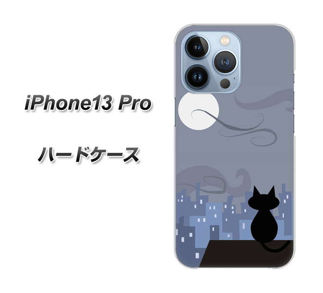 iPhone13 Pro 高画質仕上げ 背面印刷 ハードケース【012 屋根の上のねこ】