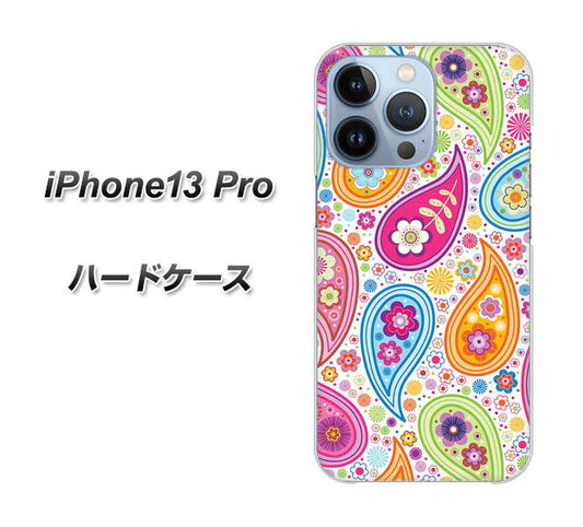 iPhone13 Pro 高画質仕上げ 背面印刷 ハードケース【378 カラフルペイズリー】