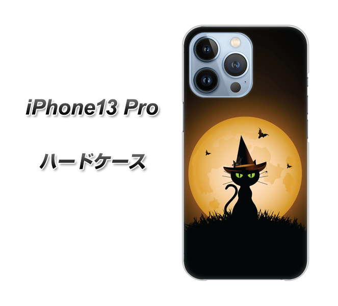 iPhone13 Pro 高画質仕上げ 背面印刷 ハードケース【440 猫の魔法使い】
