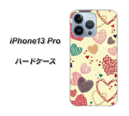 iPhone13 Pro 高画質仕上げ 背面印刷 ハードケース【480 素朴なハート】