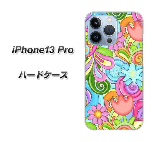 iPhone13 Pro 高画質仕上げ 背面印刷 ハードケース【713 ミラクルフラワー】