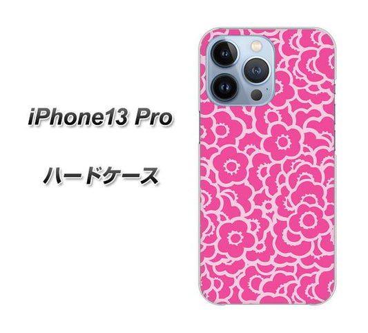iPhone13 Pro 高画質仕上げ 背面印刷 ハードケース【716 ピンクフラワー】