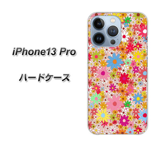 iPhone13 Pro 高画質仕上げ 背面印刷 ハードケース【746 花畑A】