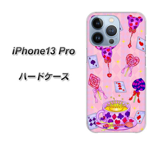 iPhone13 Pro 高画質仕上げ 背面印刷 ハードケース【AG817 トランプティー（ピンク）】