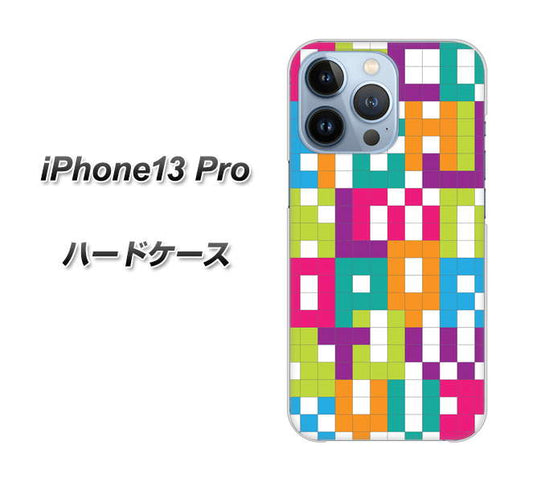 iPhone13 Pro 高画質仕上げ 背面印刷 ハードケース【IB916  ブロックアルファベット】