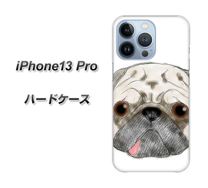 iPhone13 Pro 高画質仕上げ 背面印刷 ハードケース【YD855 パグ01】