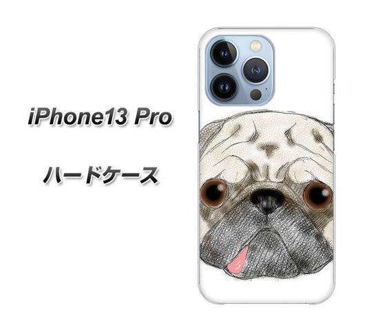 iPhone13 Pro 高画質仕上げ 背面印刷 ハードケース【YD855 パグ01】