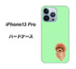 iPhone13 Pro 高画質仕上げ 背面印刷 ハードケース【YJ052 トイプードルレッド（ グリーン）】