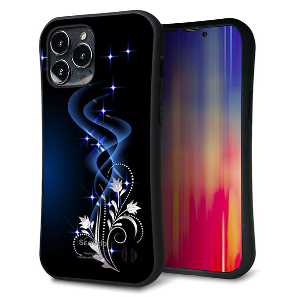 iPhone13 Pro Max スマホケース 「SEA Grip」 グリップケース Sライン 【1278 華より昇る流れ】 UV印刷
