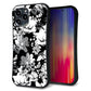 iPhone13 Pro Max スマホケース 「SEA Grip」 グリップケース Sライン 【SC913 花柄モノトーン 02】 UV印刷