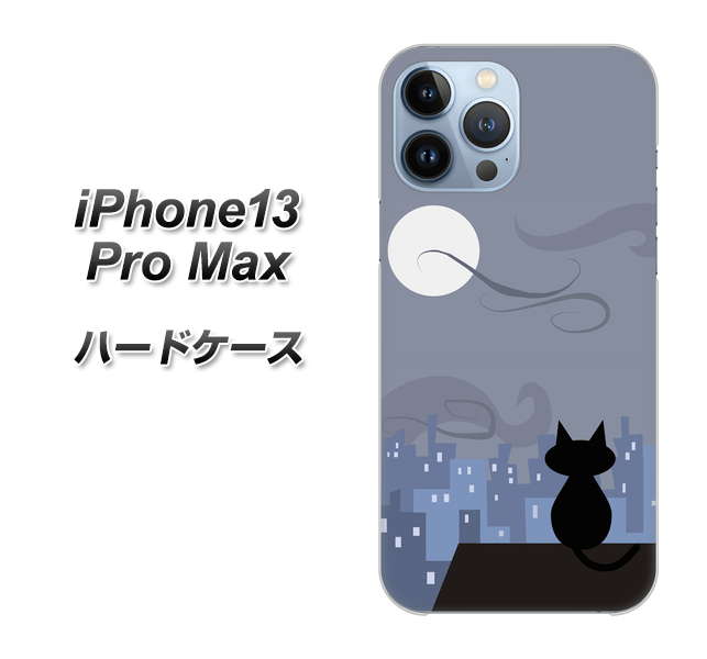iPhone13 Pro Max 高画質仕上げ 背面印刷 ハードケース【012 屋根の上のねこ】