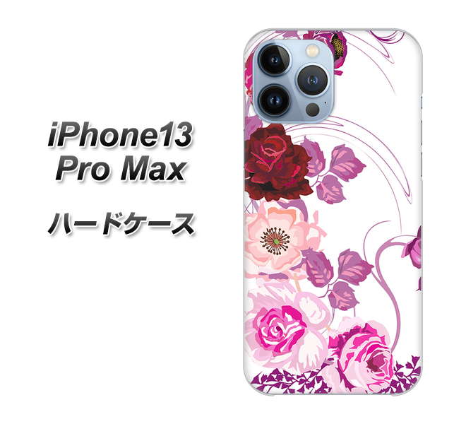 iPhone13 Pro Max 高画質仕上げ 背面印刷 ハードケース【116 ６月のバラ】