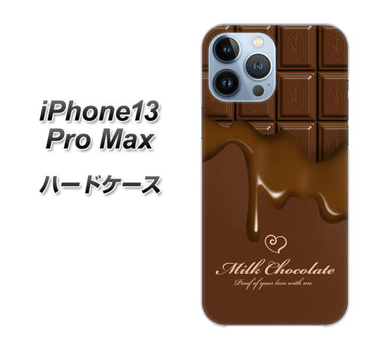 iPhone13 Pro Max 高画質仕上げ 背面印刷 ハードケース【536 板チョコ-ハート】