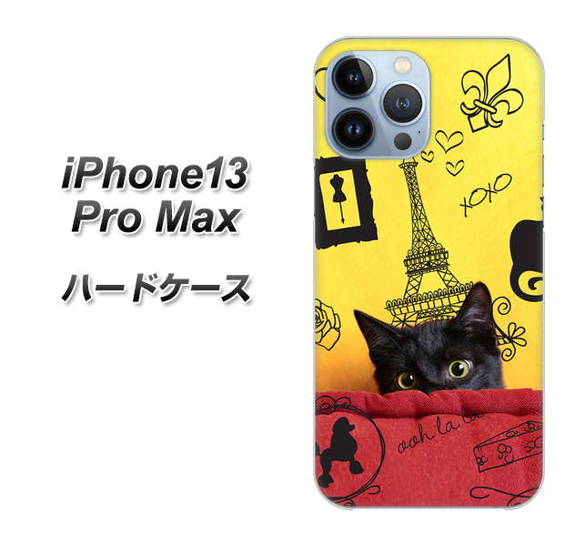iPhone13 Pro Max 高画質仕上げ 背面印刷 ハードケース【686 パリの子猫】