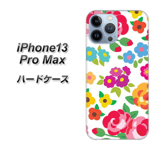 iPhone13 Pro Max 高画質仕上げ 背面印刷 ハードケース【776 5月のフラワーガーデン】