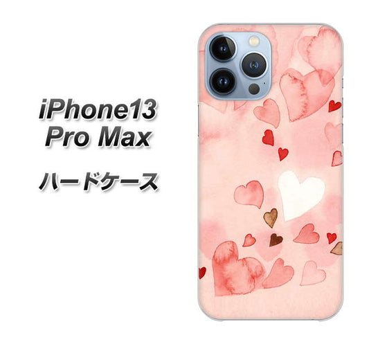 iPhone13 Pro Max 高画質仕上げ 背面印刷 ハードケース【1125 ハートの和紙】