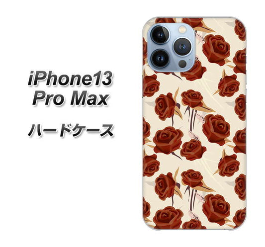 iPhone13 Pro Max 高画質仕上げ 背面印刷 ハードケース【1157 クラシックローズ】