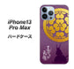 iPhone13 Pro Max 高画質仕上げ 背面印刷 ハードケース【AB800 長宗我部元親 シルエットと家紋】
