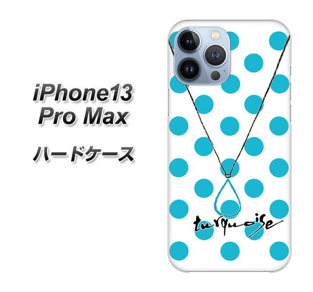 iPhone13 Pro Max 高画質仕上げ 背面印刷 ハードケース【OE821 12月ターコイズ】