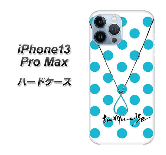 iPhone13 Pro Max 高画質仕上げ 背面印刷 ハードケース【OE821 12月ターコイズ】