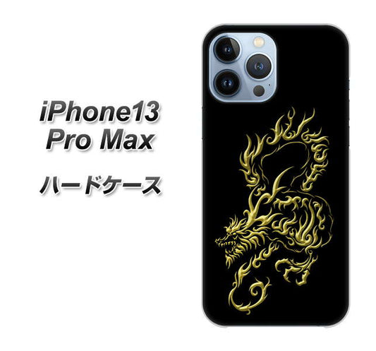 iPhone13 Pro Max 高画質仕上げ 背面印刷 ハードケース【VA831 闇と龍】