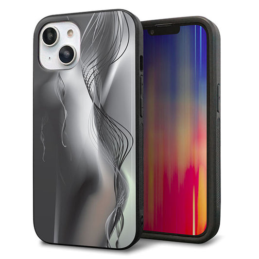 iPhone14 強化ガラス＆TPUスマホケース ガラプリ【566 ボディウォール】