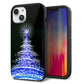 iPhone14 強化ガラス＆TPUスマホケース ガラプリ【589 ブルーライトツリー】
