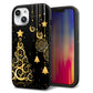 iPhone14 強化ガラス＆TPUスマホケース ガラプリ【721 その他のカラークリスマスツリー】