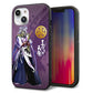iPhone14 強化ガラス＆TPUスマホケース ガラプリ【AB805 長宗我部 元親 イラストと家紋】