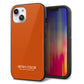 iPhone14 強化ガラス＆TPUスマホケース ガラプリ【KM917 レトロカラー(ダークオレンジ)】