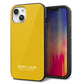 iPhone14 強化ガラス＆TPUスマホケース ガラプリ【KM920 レトロカラー(マスタード)】