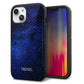 iPhone14 強化ガラス＆TPUスマホケース ガラプリ【KM924 Galaxias Blue】