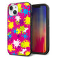 iPhone14 強化ガラス＆TPUスマホケース ガラプリ【MA876 ペイントピンク】