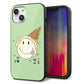 iPhone14 強化ガラス＆TPUスマホケース ガラプリ【MA902 アイスクリーム】